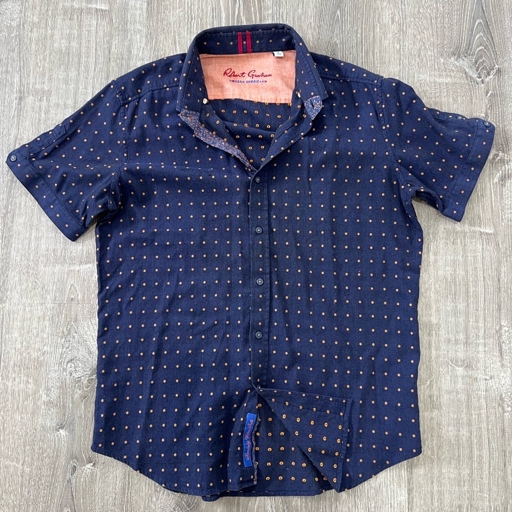 Robert Graham, men’s casual button down short sleeve shirt